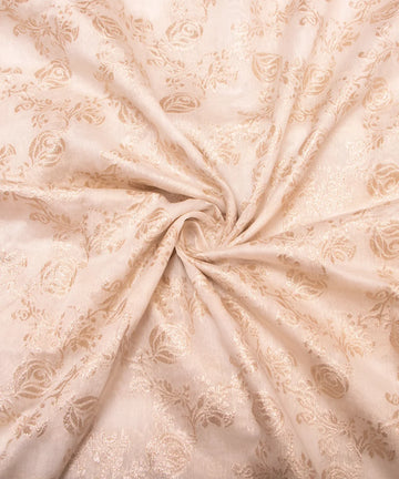 Dyeable Chanderi Jacquard Material